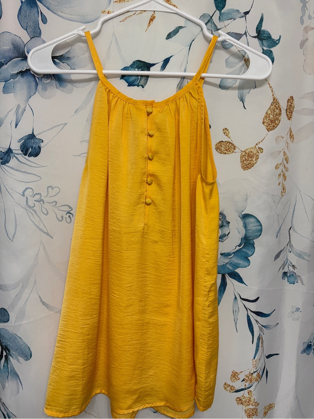 Women’s Yellow Spaghetti Strap top